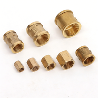 Adaptor Reducer Berulir Betina Kuningan - Fitting Pipa Lurus Heksagonal untuk Perpipaan Rumah Tangga