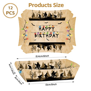 Set di Stoviglie Usa e Getta per Feste a Tema Cartoni Animati Retrò, con Piatti, Bicchieri, Tovaglioli e Posate in <span class=keywords><strong>Carta</strong></span>. - Product Image 6