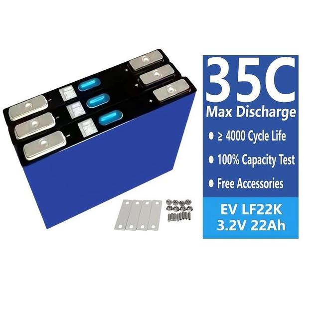 Xiho EV 3.2V 22Ah Lifepo4 Prismatic Cell High Discharge 35C Car Starting Power Car Audio Electric Vehicle Lithium Ion Battery