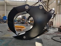 Extracteur de souche d'arbre hydraulique de dégagement de terre puissant extracteur de racine hydraulique 12 14 15 16 tonnes accessoire d'excavatrice à vendre