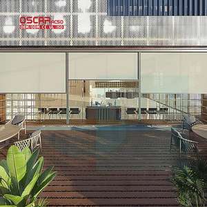 Store banne extérieur pare-soleil coupe-vent <span class=keywords><strong>anti</strong></span>-moustiques pour balcon, télécommande, idéal pour patio, jardin, terrasse - Product Image 1