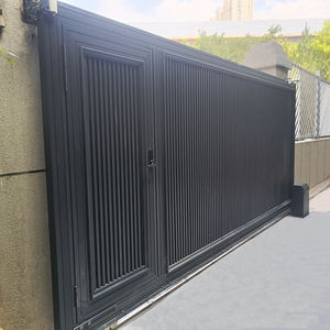 Porte coulissante en aluminium de sécurité pour allée, design moderne en fer forgé, <span class=keywords><strong>prix</strong></span> d'usine Hengbo - Product Image 2