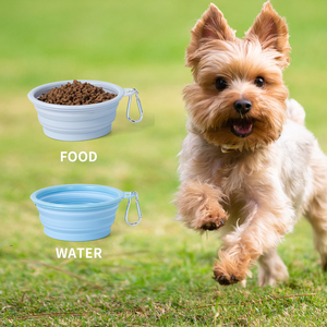 Bol pour chien personnalisé avec logo d'usine, bols pliables pour animaux de compagnie, plat portable pour nourrir et abreuvoir les animaux de compagnie lors de la promenade, du stationnement et des voyages, 13 oz - Product Image 4