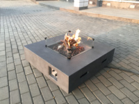 Table de foyer carrée pour l'extérieur MGO Gas Fire Place BTU55000
