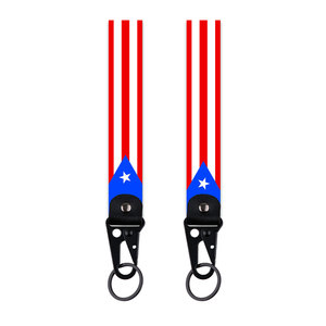 Custom Full-Color Polyester Lanyards for Festivals Parties Woven Logo Festival Party Lanyards