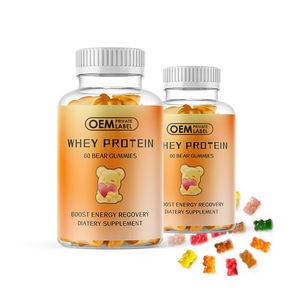OEM Label pribadi Whey Protein Gummies 60 Gummies bentuk beruang meningkatkan pemulihan energi suplemen <span class=keywords><strong>Diatery</strong></span> - Product Image 3
