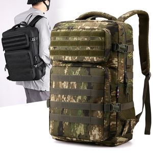 <span class=keywords><strong>Mochila</strong></span> <span class=keywords><strong>de</strong></span> Viaje Personalizada <span class=keywords><strong>de</strong></span> 30L, Impermeable, para Exteriores, Camuflaje, Senderismo, Supervivencia, Negra, Táctica - Product Image 2