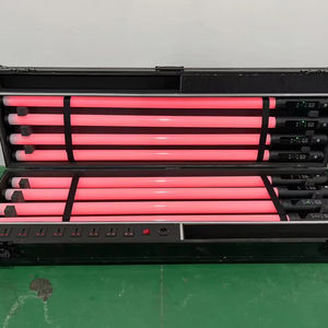 แบตเตอรี่ไร้สายแบบชาร์จไฟได้360สีเต็มรูปแบบดีไซน์ใหม่โปรสมาร์ทแอป RGB W LED พิกเซลไฟหลอดบาร์ปาร์ตี้สำหรับงานวิดีโอ - Product Image 1