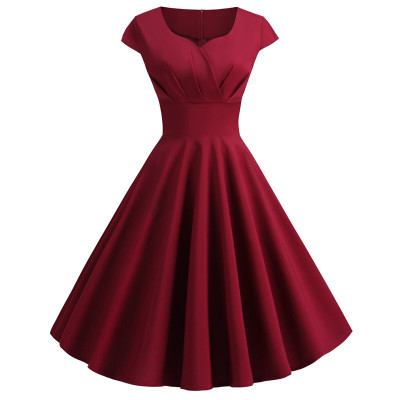 Shop Women's 50s 60s A Line Rockabilly Dress - Vintage Swing Party Dress
