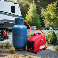 Générateurs de gaz GPL super silencieux 1000W démarrage à recul moteur refroidi par air à 4 temps certificat EPA portable monophasé 60Hz