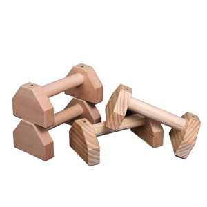 Bán Buôn Chất Lượng Cao Nhà Sản Xuất Trung Quốc Giá Rẻ Giá Phòng Tập Thể Dục Thiết Bị Tập Thể Dục Dip Đứng Gỗ Parallettes Bằng Gỗ Đẩy lên Thanh - Product Image 3