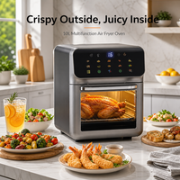 Friteuse à Air Électrique Entièrement Automatique et Intelligente, Grande Capacité de 10L, Four Multifonction Visuel et Multicouche pour la Maison