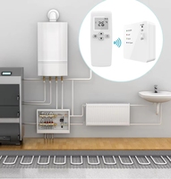 Termostato Inteligente Inalámbrico WIFI HY703, Programable, Material ABS/PC, Caldera de Gas, Calefacción, Control Remoto, Válvula Mezcladora Termostática