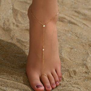 2025 प्रवृत्ति गैंडे की पैर की अंगूठी चेन एन्लेट ने महिलाओं के लिए समुद्र तट के गहने - Product Image 1