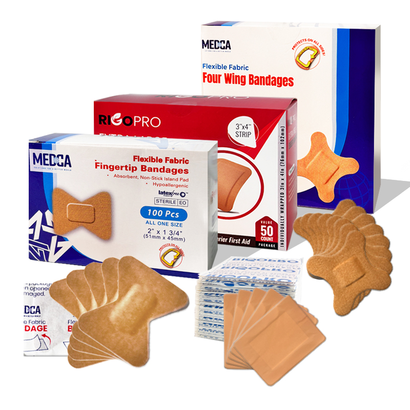 Medical Elastic Fabric Waterproof Adhesive Bandages Breathable Safety Knuckle Band Aid Fingertip Wound Plaster