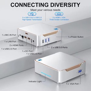 Mini PC 2023 GK3 Plus, 12e génération Alder Lake - N95 N5100; <span class=keywords><strong>N5105</strong></span>; N5095, mini PC de jeu, Win11 Pro, 4K, double WiFi, mini ordinateur professionnel - Product Image 4