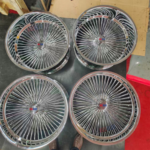 ล้อซี่ลวดขนาด 22 นิ้ว พร้อมฝาครอบดุมล้อแบบลอยตัว โครเมียม - Product Image 6