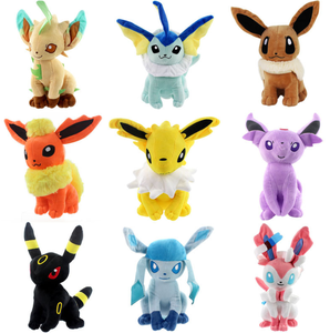 Vente en gros de peluches Eevee en tissu doux de 30 cm, peluches Pokémon, Umbreon, Jolteon, Espeon - Product Image 1