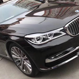 Envolturas de coche grises Nardo de cristal brillante sin burbujas de aire, película de vinilo, pegatina de lámina de vinilo negra ultra brillante - Product Image 4