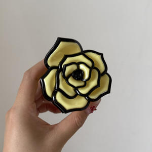 Pince à cheveux tropicale en plastique motif marguerite florale hawaïenne pour filles, petite pince à griffes de 6 cm, accessoire mignon et adorable - Product Image 2