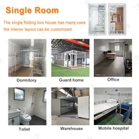 Garage Conteneur Pliable Maison Porte Enroulable Acier Bâtiment Modulaire Préfabriqué Stockage Parking Utilisation Industrielle Fournisseur d'Usine Personnalisé