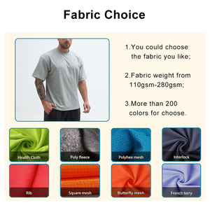 T-shirt pour homme de haute qualité 100% coton, coupe ample, taille plus, gym, fitness, séchage rapide, respirant, écologique, col rond, manches courtes - Product Image 4