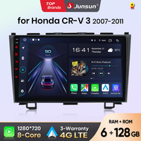 Junsun-Radio de coche V1 con Android para Honda 3 RE CRV, radio de navegación para coche, CarPlay, para Honda 3 RE CRV 2007-2011, stock de La UE
