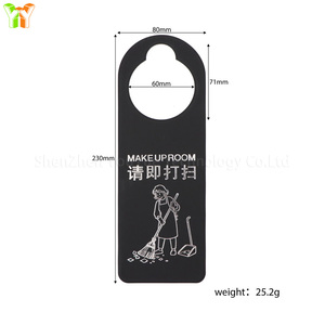 YY Do Not Disturb <strong>Door</strong> Hanger PU Leather <strong>Door</strong> <strong>Knob</strong> Hanger Home Hotel Reusable <strong>Door</strong> Hangers Do-Not-Disturb Signs for Hotels - Product Image 5