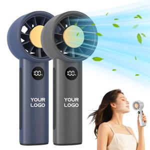 Handheld Portable Fan Rechargeable Cooling Fan for Summer Outdoor Activities Travel Office <b>Desk</b> Use - Product Image 3