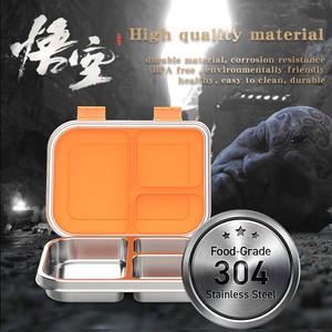 <span class=keywords><strong>AOHEA</strong></span> Lonchera Personalizada de Acero Inoxidable, Diseño Clásico, Contenedor Pequeño de Metal para Almacenar Alimentos, para Niños - Product Image 6