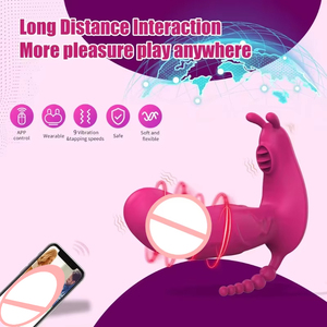 Özelleştirilebilir Seks Oyuncakları Uygulama Kontrollü Anal Butt Plug Erkekler için Kelebek Vibratör Yapay Penis Giyilebilir Külot Vibratörü Kadınlar için Seks Oyuncakları - Product Image 3