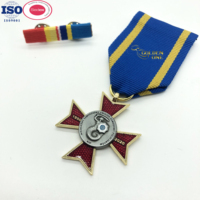 Médaille en métal de bonne qualité Association religieuse avancée vierge Médaille d'or en bronze