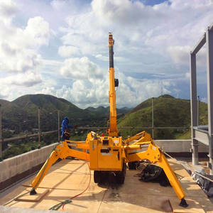 Grúa de araña personalizada Mini 3 Ton 5 Ton 10 Ton Spider Crawler Crane <span class=keywords><strong>EPA</strong></span> EURO5 Spider Crane Precio con cesta de hombre - Product Image 5