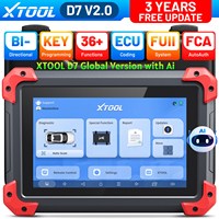 XTOOL D7 Version Globale Outil d'inspection complet du moteur de voiture, scanner automobile bidirectionnel OBD2 avec plus de 36 fonctions de réinitialisation, 3 ans de garantie gratuite