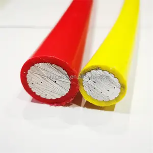 DC solar cable TUV CE H1Z2Z2-K copper or aluminum conductor 6mm2 4mm2 black and red color wiring solar panels in parallel
