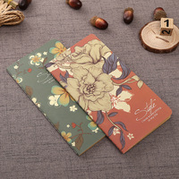 Carnet d'étudiant personnalisé à 48 pages avec reliure cousue, couverture en cuir PU et papier kraft, vente en gros d'usine, 172*90 mm