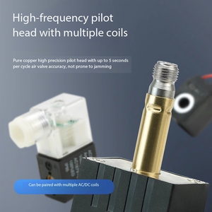 Vanne solénoïde pneumatique 4M310-08 - Vanne à plaque 5/2 voies, bobine 24VDC / 220VAC, compatible 210-08 - Product Image 4