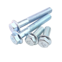 Sekrup Kepala Flens ISO DIN6921 2026 Baja Karbon Baut Bergerigi 5/8"-11 1/2"-13 3/4"-10 UNC Baut Kepala Heksagonal M10 untuk Sepeda Motor Mobil