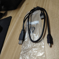D1097 Double USB 2.0/20 Type a vers Mini B USB Câble haute vitesse en forme de Y Compatible avec les disques durs externes