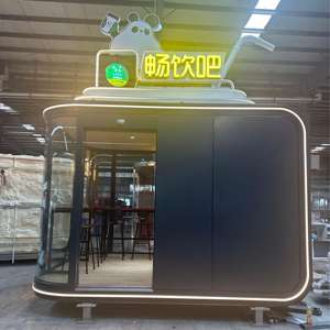 Camion de restauration mobile multifonctionnel 3-en-1 pour café et repas légers, construction préfabriquée en acier galvanisé, design moderne - Product Image 4