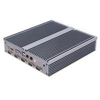 Nueva Mini PC Industrial sin Ventilador Intel 3855U I7-6500U 6 Puertos Seriales 10 USB Ethernet Dual SSD Diseño de Amplio Rango de Temperatura Automatización PLC