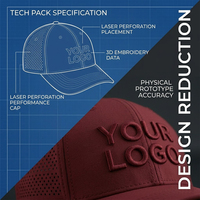 Cappello da Golf Sportivo SHINY Premium con Tecnologia Idrofobica, 5 Pannelli, Logo Personalizzato, Impermeabile e Traspirante, 100% Poliestere