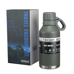 Nouvelle Arrivée 2026 <span class=keywords><strong>Emerit</strong></span> – Bouteille Isotherme 1200 ml en Acier Inoxydable 304 – Grande Gourde Portable d'Extérieur avec Poignée - Product Image 6
