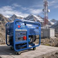 Générateur diesel de qualité industrielle 10 kW Yuchai YC10GF-3 à châssis ouvert, bicylindre, pour équipements de construction lourds