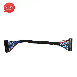 Kualitas Tinggi Audio Video Display Data 30 Pine LVDS Adaptor 7 Pin Flat Ribbon Cable UNTUK LCD Panel