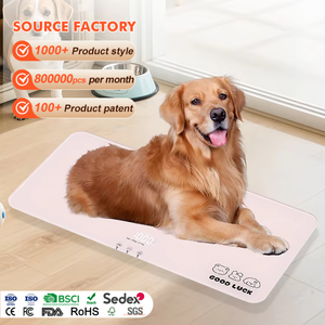 Bilancia Digitale LED in Vetro Temperato ad Alta Precisione per Uso Domestico, per Cani fino a 100kg, Neonati e Animali Domestici - Product Image 1