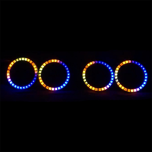 Anneaux Halo LED RGB 5050 pour BMW, 60 mm, 70 mm, 80 mm, 90 mm, DC 12V, effet de poursuite de couleur, phares - Product Image 5