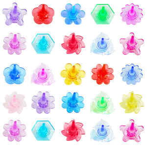 Juguetes Antiestrés - Spinners de Cristal Coloridos para las Puntas de los Dedos, Spinners Giratorios de Plástico Acrílico con Forma de Flor y Delfín, Juguetes para Aliviar el Estrés - Product Image 4