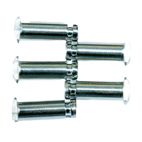 Rivets pleins en acier inoxydable à tête plate, en aluminium et laiton, personnalisés OEM ODM ISO9001 pour la fixation de quincaillerie