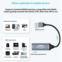Kartu Pengambilan Video USB3.0 4K HDTV ke USB3.0 Pengambilan Video Audio untuk Streaming Langsung Game, Rekaman, Switch PS4/5, Laptop PC, Macbook